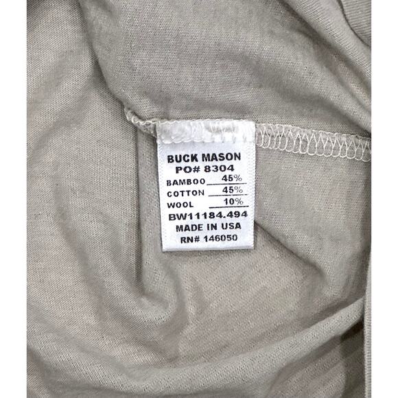 Buck Mason Women's Cloud Jersey Wool Blend Slim Fit Made In USA Top Tee T-Shirt - Picture 2 of 6